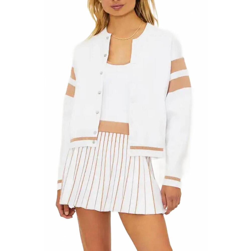 NEW BEACH RIOT serene collarless jacket in almond